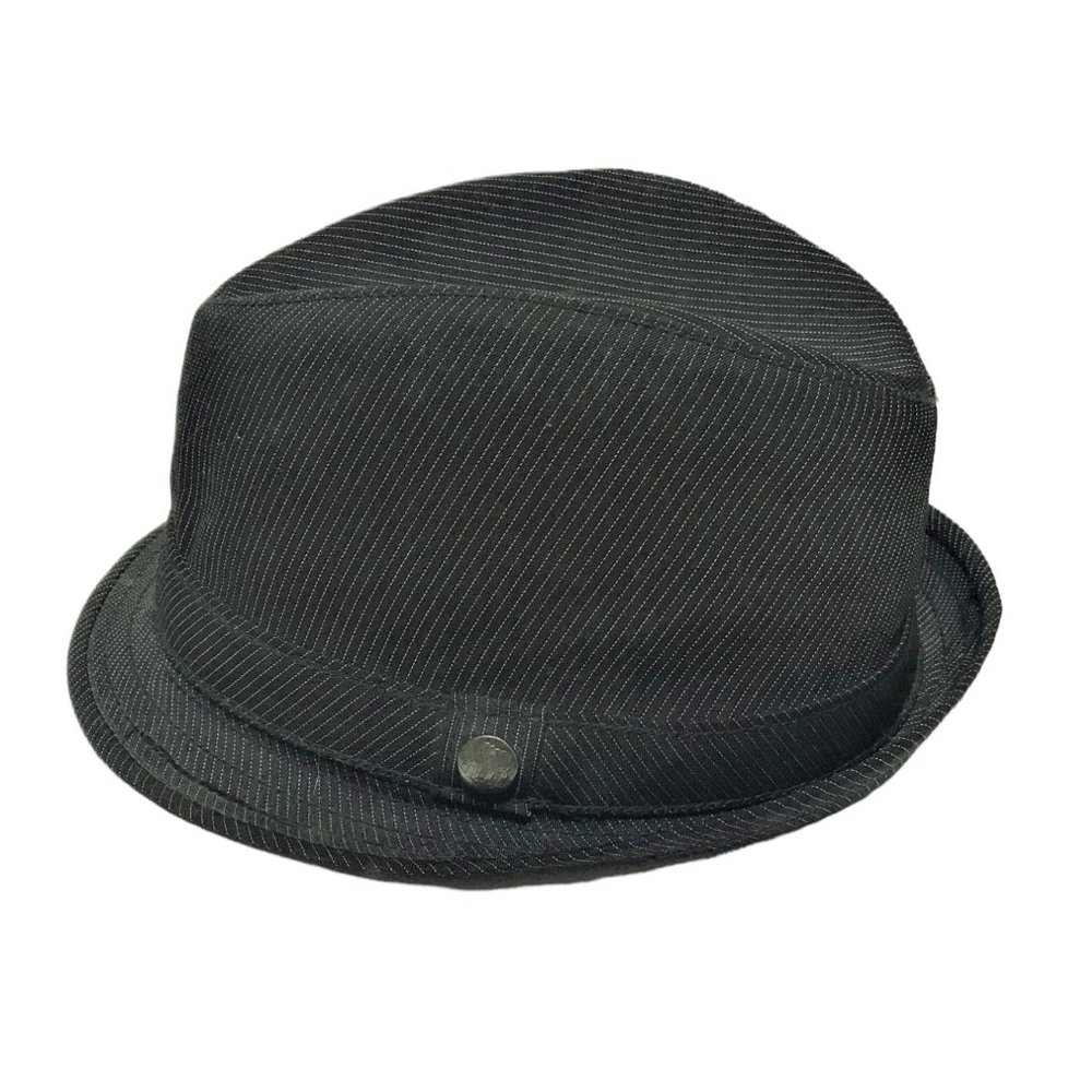 American Rag Charcoal Pinstripe Fedora, Size Large